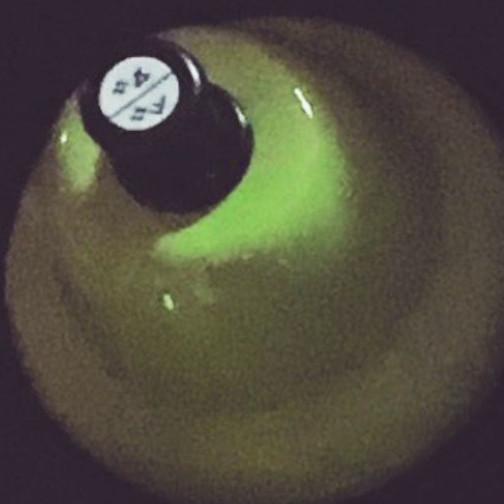 a green desk bell pitched to f#